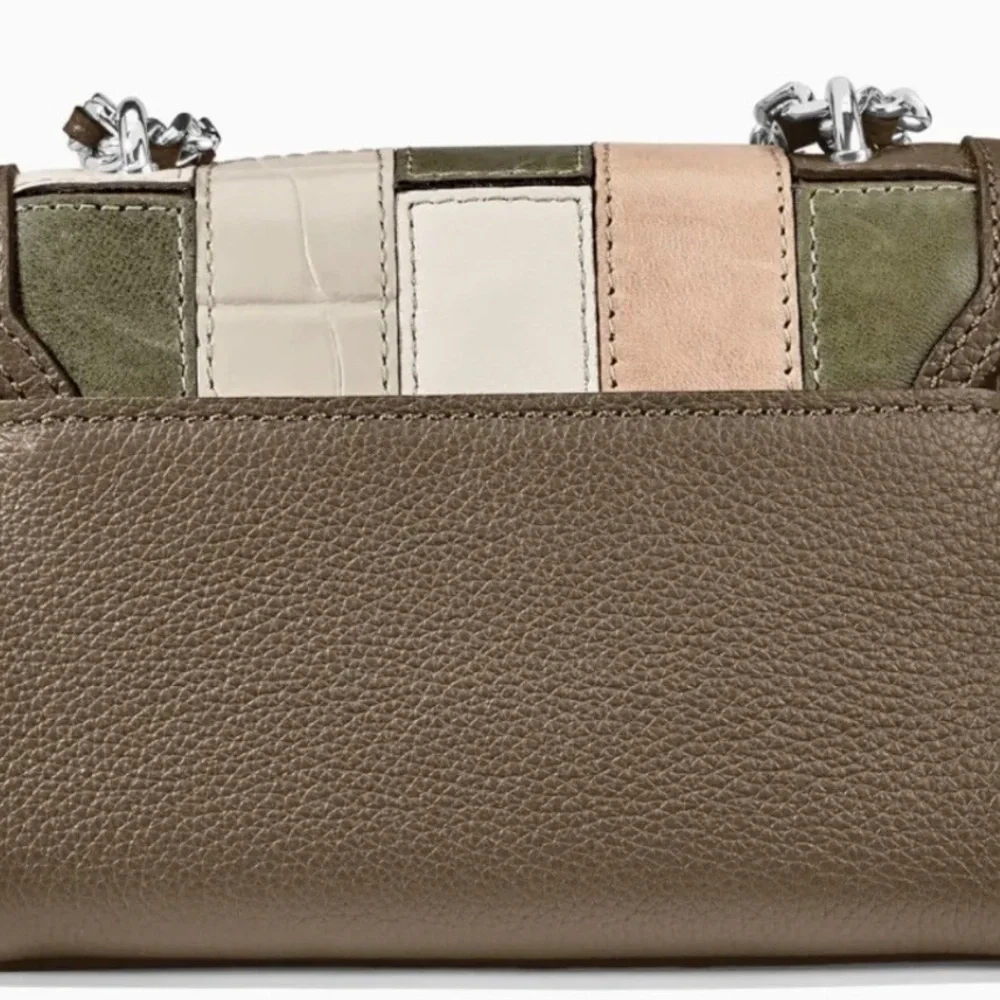 BRIGHTON Small Flap Bag with Patchwork Pattern NWT